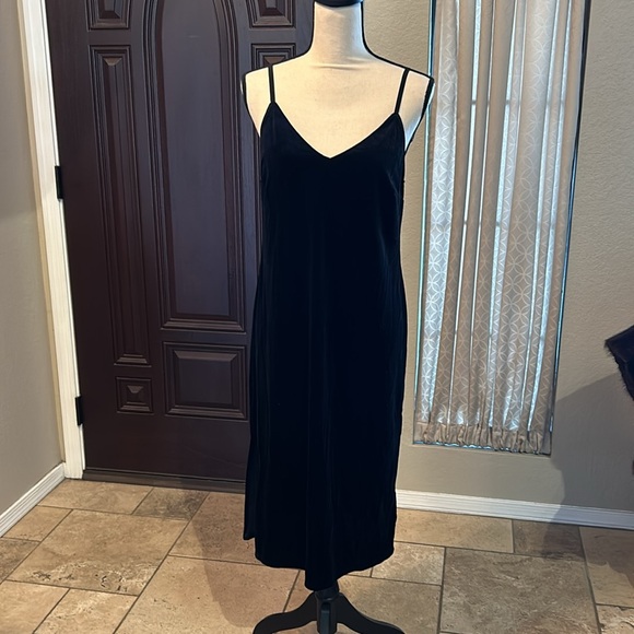Sanctuary Black Spaghetti Strap Midi Cocktail Dress - Picture 2 of 10